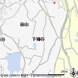 京都府亀岡市篠町森下猪谷周辺の地図