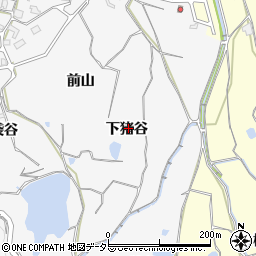 京都府亀岡市篠町森（下猪谷）周辺の地図