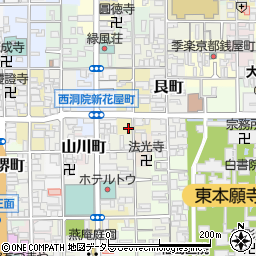 京都府京都市下京区若宮町560周辺の地図