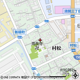 静岡県静岡市清水区村松170周辺の地図