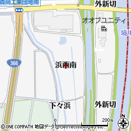 愛知県東浦町（知多郡）森岡（浜酉南）周辺の地図