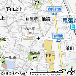 愛知県知多郡東浦町森岡岡田68周辺の地図