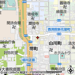 京都府京都市下京区西若松町254周辺の地図