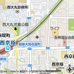 京都府京都市右京区西京極畔勝町18周辺の地図