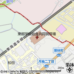 大津市役所　教育委員会東部学校給食共同調理場周辺の地図