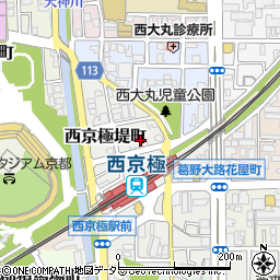 京都府京都市右京区西京極堤町35周辺の地図