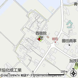 朝国公民館周辺の地図