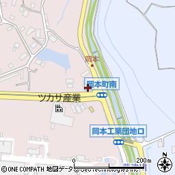 コスモセルフ＆車検センターグリーンヒル岡本ＳＳ周辺の地図