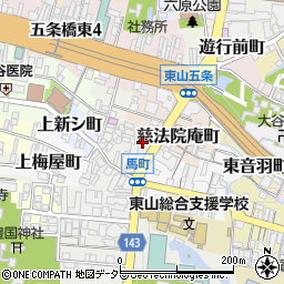 京都府京都市東山区鐘鋳町417-8周辺の地図