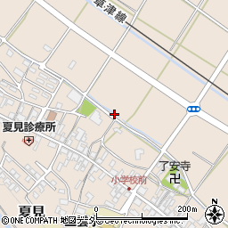滋賀県湖南市夏見周辺の地図