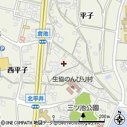 愛知県東海市加木屋町（栗見坂）周辺の地図
