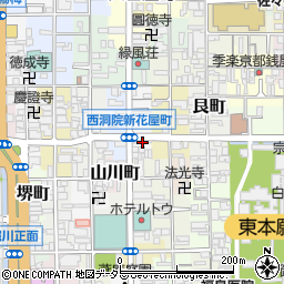 京都府京都市下京区東側町512周辺の地図