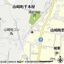 兵庫県宍粟市山崎町野398周辺の地図