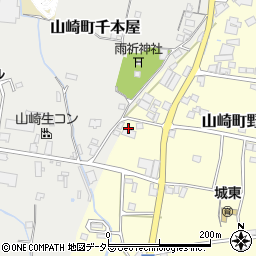 兵庫県宍粟市山崎町野398-2周辺の地図