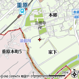 愛知県知立市上重原町家下26-1周辺の地図