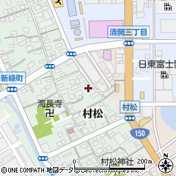 静岡県静岡市清水区村松82-1周辺の地図
