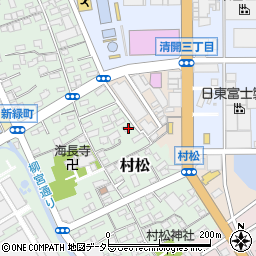 静岡県静岡市清水区村松82-1周辺の地図