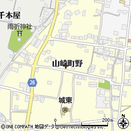 兵庫県宍粟市山崎町野255周辺の地図