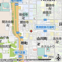 京都府京都市下京区西若松町258周辺の地図