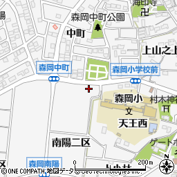 愛知県東浦町（知多郡）森岡（上小林）周辺の地図