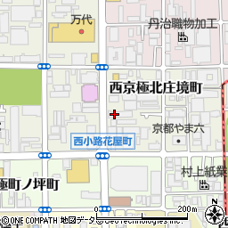 京都府京都市右京区西京極北庄境町周辺の地図