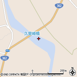 久里崎橋周辺の地図