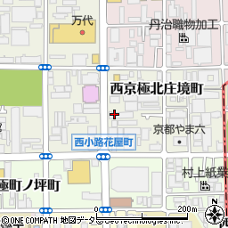 京都府京都市右京区西京極北庄境町周辺の地図