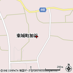 広島県庄原市東城町加谷周辺の地図