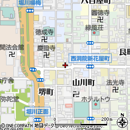 京都府京都市下京区西若松町260周辺の地図