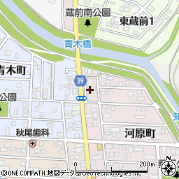 愛知県岡崎市河原町7周辺の地図