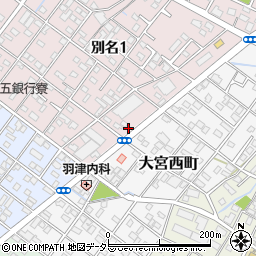 おそうじ本舗　四日市阿倉川店周辺の地図