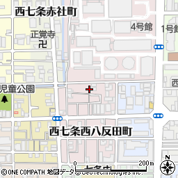 京都府京都市下京区西七条西八反田町周辺の地図