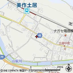 岡山県美作市土居326周辺の地図