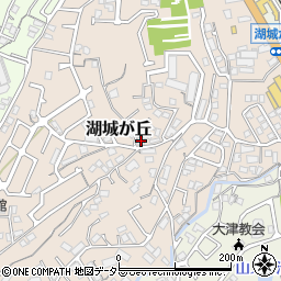 滋賀県大津市湖城が丘13-22周辺の地図