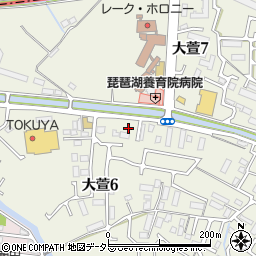 ミニストップ大津大萱店周辺の地図