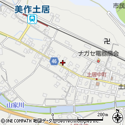 岡山県美作市土居323周辺の地図