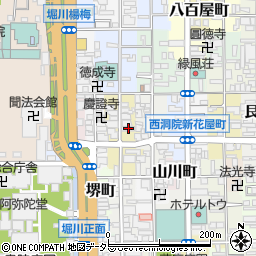 京都府京都市下京区西若松町264周辺の地図