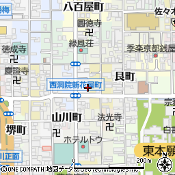 京都府京都市下京区東側町514-2周辺の地図