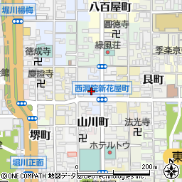 京都府京都市下京区西側町周辺の地図