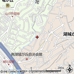 滋賀県大津市湖城が丘27-4周辺の地図