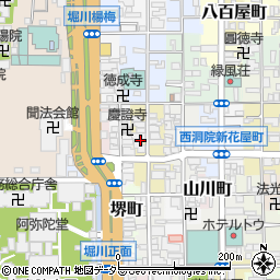 京都府京都市下京区西若松町265周辺の地図