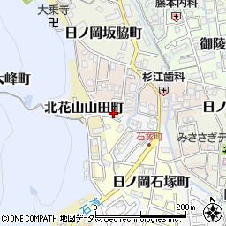 京都府京都市山科区御陵岡ノ西町54周辺の地図