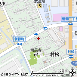 静岡県静岡市清水区村松165周辺の地図