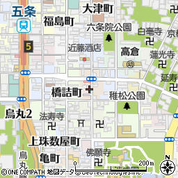 京都府京都市下京区夷之町周辺の地図