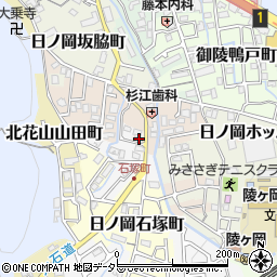 京都府京都市山科区日ノ岡ホッパラ町32-5周辺の地図