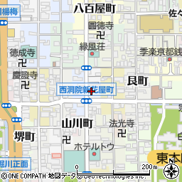 京都府京都市下京区東側町516周辺の地図