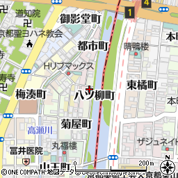 京都府京都市下京区八ツ柳町周辺の地図