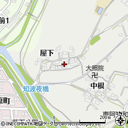愛知県岡崎市西阿知和町屋下133周辺の地図