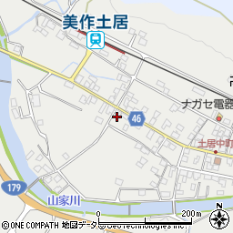 岡山県美作市土居334周辺の地図