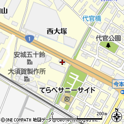 愛知県安城市今本町西大塚2 1の地図 住所一覧検索 地図マピオン